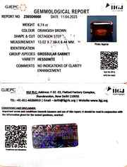 6.74/CT Natural Govt. Lab Certified Ceylonese Gomed-(1221)